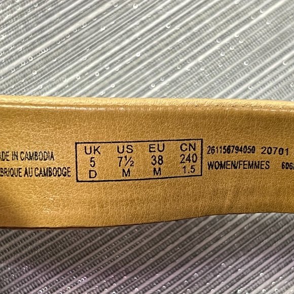 Clarks NUDE Florine Sashae Leather Sandal: Size 7.5 - Picture 10 of 14